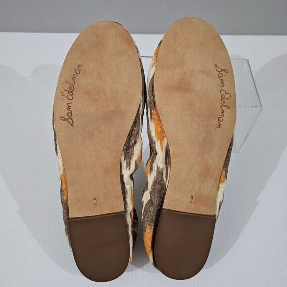 NEW Sam Edelman Felicia Ballet Flat Size 9 Soft Grey Multi Bow Slip On - Picture 11 of 12